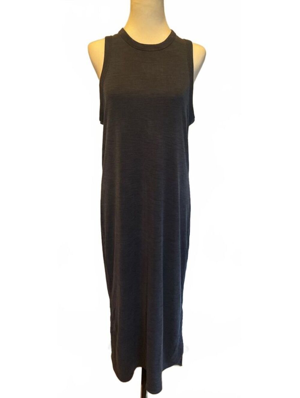 Joie Navy Blue Sleeveless Maxi Tank Dress L Minimalist Coastal Resort Boho Chic